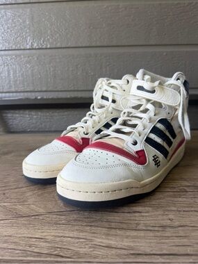 Adidas Foum 84 Eric Emanuel High-Top Sneakers in White, Red & Blak size 12